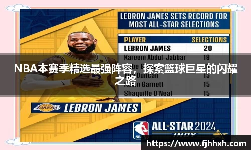 NBA本赛季精选最强阵容，探索篮球巨星的闪耀之路